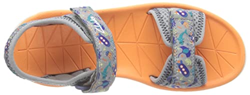 Clarks Surfing Tide K Sandal, Grey, 13 UK Child
