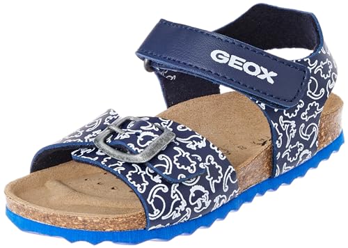 Geox Baby Boys B Chalki Boy Sandal, Navy White, 4.5 UK Child
