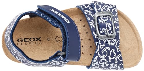 Geox Baby Boys B Chalki Boy Sandal, Navy White, 4.5 UK Child