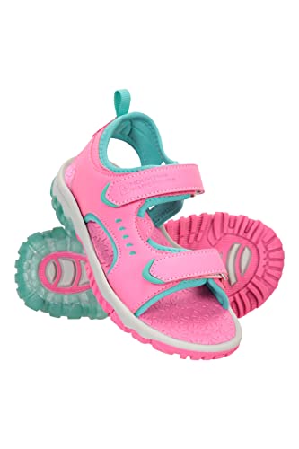 Mountain Warehouse Marine Light-Up Kids Sandals - Childrens Shoes, Soft Neoprene Lined, EVA Footbed, Light Up Soles - Best for Summer, Walking Bright Pink Kids Shoe Size 6 UK