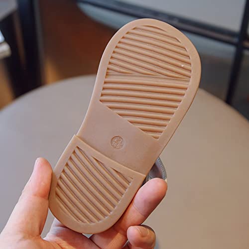 Little Girls Sandals Kids Summer Shoes Toddler Girls Sandals for Beach Park Casual Flowers PU Leather Upper Rubber Sole Size 10 UK Child(29 CN), Pink