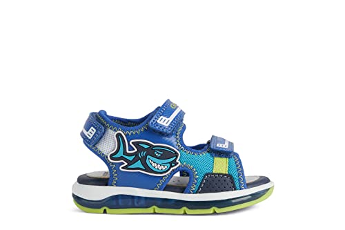 Geox Baby B Sandal TODO BOY, Royal/Lime Green, 3.5 UK Child