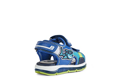 Geox Baby B Sandal TODO BOY, Royal/Lime Green, 3.5 UK Child