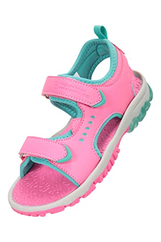 Mountain Warehouse Marine Light-Up Kids Sandals - Childrens Shoes, Soft Neoprene Lined, EVA Footbed, Light Up Soles - Best for Summer, Walking Bright Pink Kids Shoe Size 6 UK
