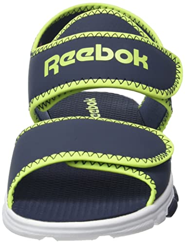 Reebok Wave Glider III Sandals, Vector Navy/Acid Yellow/FTWR White, 9.5 UK Child