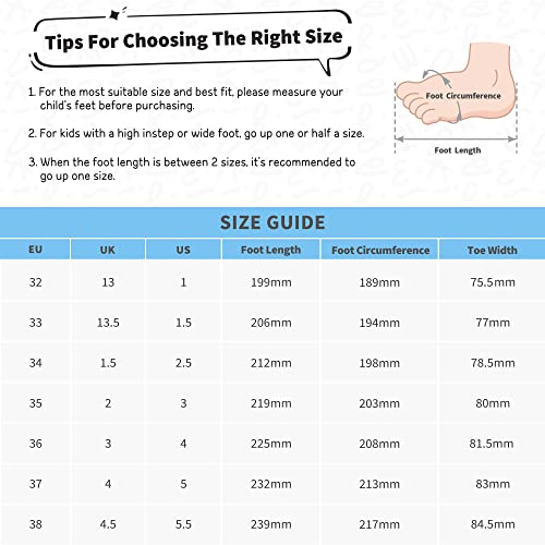 DREAM PAIRS Boys Girls Sandals Closed-Toe Athletic Sport Sandals Summer Outdoor Toddler/Little Kid/Big Kid,SDAS2305K-E,Royal Blue,4 UK/37 (EUR)