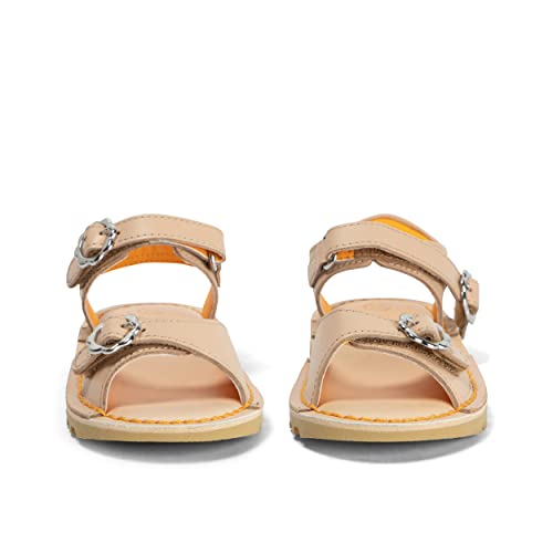 Kickers Infant Girl's Kick Flower Sandal, Beige, 8.5 UK Child