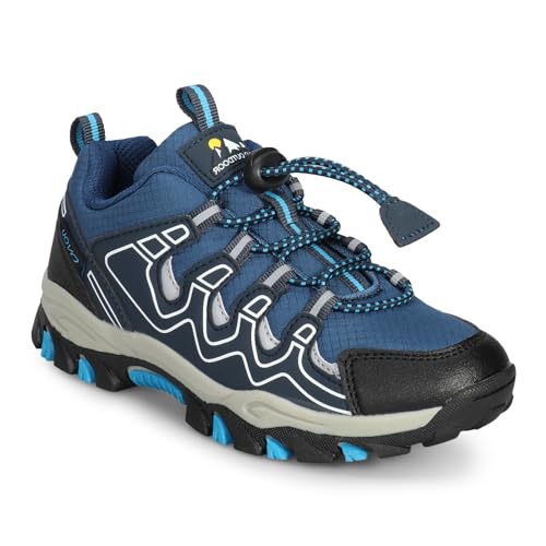 UOVO Boys Trainers Kids Water Resistant Walking Shoes Sports Outdoor Sneakers Children Trekking Hiking Footwear Running Shoes Size 5 UK Big Kids 38EU Blue