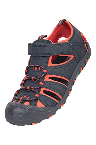 Mountain Warehouse Coastal Kids Shandals - Neoprene Childrens Shoes Sandals, Midsole Shoes, Slip on Beach Shoes - Both Girls & Boys -For Walking, Travelling Dark Blue Kids Shoe Size 13 UK