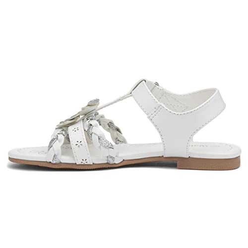 Walkright Kids White and Silver Butterfly Sandals - Size 11 Child UK - White