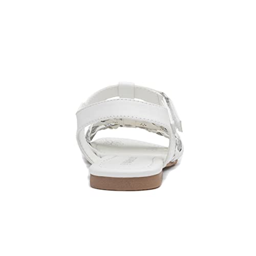 Walkright Kids White and Silver Butterfly Sandals - Size 11 Child UK - White