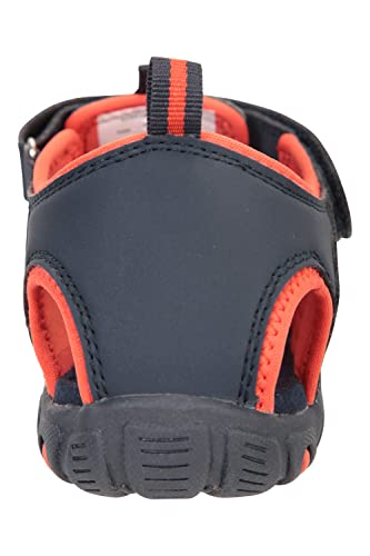 Mountain Warehouse Coastal Kids Shandals - Neoprene Childrens Shoes Sandals, Midsole Shoes, Slip on Beach Shoes - Both Girls & Boys -For Walking, Travelling Dark Blue Kids Shoe Size 13 UK