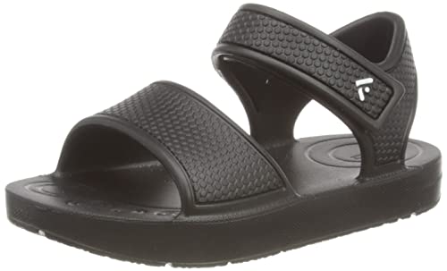 Fitflop Boy's Unisex iQUSHION Kids Toddler Ergonomic Back-Strap Sandals, Black, 6 UK Child
