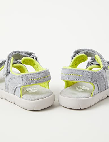 Timberland Nubble L/F 2 Strap Sandal Basic (Toddler), Medium Grey Suede, 10 UK Child