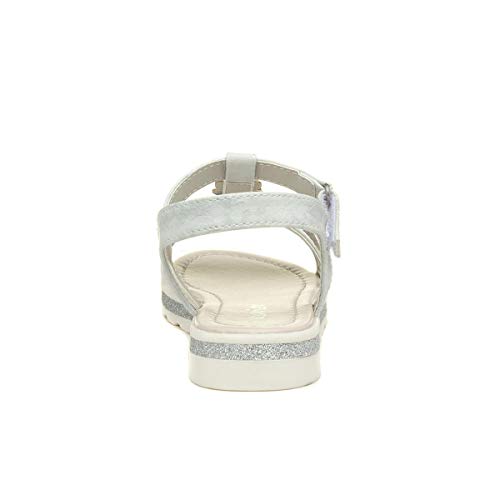 Walkright Girls White Heart Easy Fasten Sandal - Size 13 Child UK - White