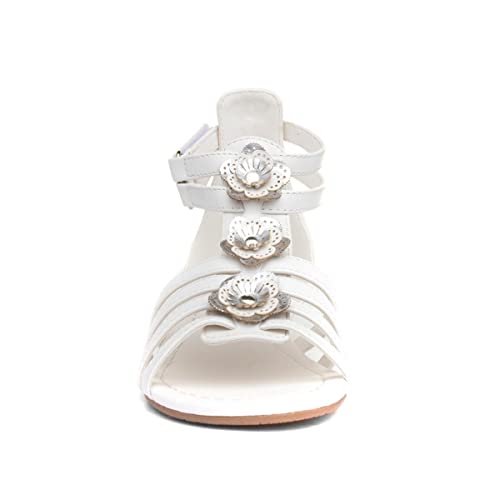 Lilley Girls White Flower Sandal - Size 13 Child UK - White