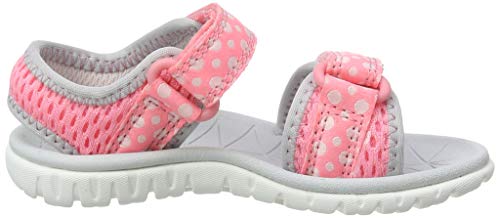 Clarks Girl's Surfing Tide Open Toe Sandals, Pink Pink Combi Pink Combi, 8.5 UK Child