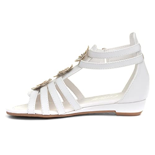 Lilley Girls White Flower Sandal - Size 13 Child UK - White