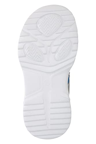 Mountain Warehouse Character Junior Sandals - Neoprene Lined, Touch Strap Fastening, EVA cushioned Girls & Boys Shoes -Best for Summer, Beach, Walking, Hiking & Outdoors Grey Kids Shoe Size 8 UK