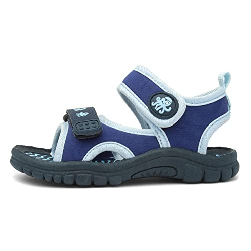 Walkright Boys Navy and Blue Easy Fasten Sandal - Size 7 Child UK - Blue
