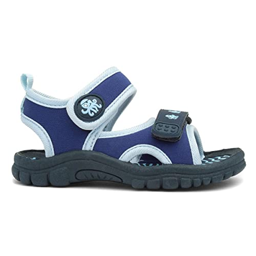 Walkright Boys Navy and Blue Easy Fasten Sandal - Size 7 Child UK - Blue