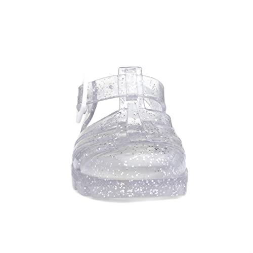 JuJu Kids Clear Glitter Jelly Sandal - Size 5 Child UK - Multicolour