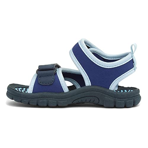 Walkright Boys Navy and Blue Easy Fasten Sandal - Size 7 Child UK - Blue
