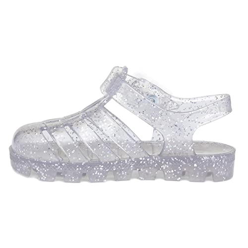 JuJu Kids Clear Glitter Jelly Sandal - Size 5 Child UK - Multicolour