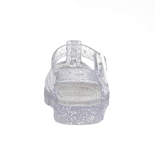 JuJu Kids Clear Glitter Jelly Sandal - Size 5 Child UK - Multicolour