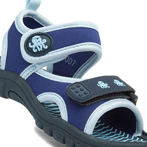 Walkright Boys Navy and Blue Easy Fasten Sandal - Size 7 Child UK - Blue