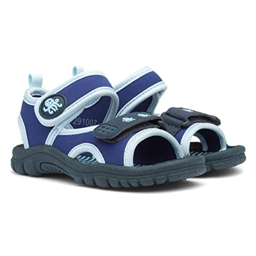 Walkright Boys Navy and Blue Easy Fasten Sandal - Size 7 Child UK - Blue