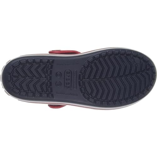 Crocs Unisex Kid's Crocband Sandal, Navy/Red, 10 Child UK