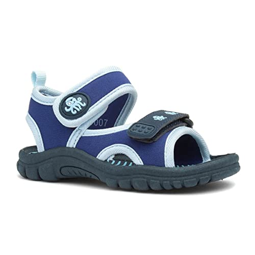 Walkright Boys Navy and Blue Easy Fasten Sandal - Size 7 Child UK - Blue