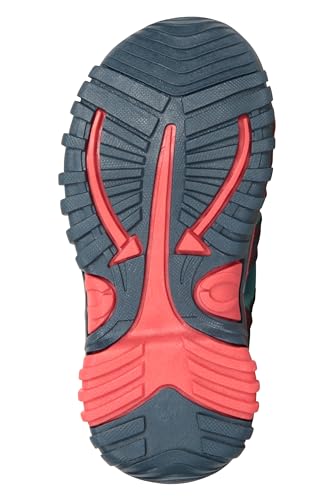 Mountain Warehouse Bay Kids Shandals - Neoprene Shoes Sandals, Comfortable Childrens Beach Shoes, Midsole, Adjustable Shoes - Footwear For Walking, Travelling Dark Blue Kids Shoe Size 12 UK