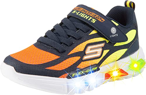 Skechers Flex-Glow DEZLOM Sneaker, NVOR, 12.5 UK Child