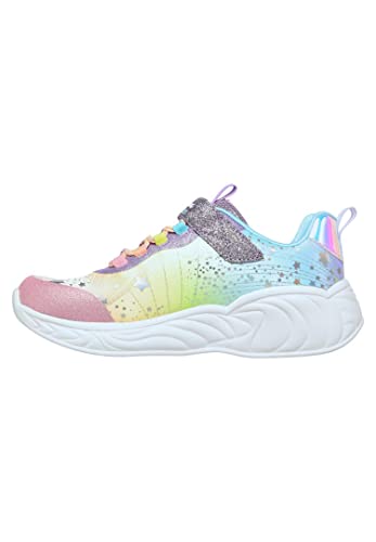 Skechers Girl's Unicorn Dreams Sneaker, Purple Textile Multi Trim, 1.5 UK