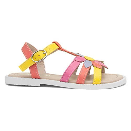 Walkright Girls Multi Coloured Flower Sandal - Size 12 Child UK - Multicolour