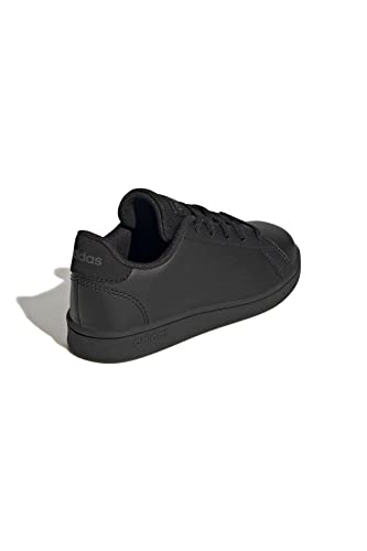 adidas Advantage Lifestyle Court Lace Sneakers, Core Black/Core Black/Grey Six, 4.5