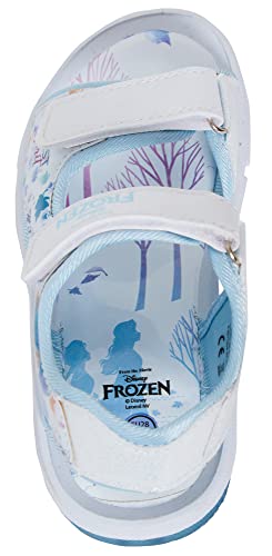 Disney Frozen Girls Sports Sandals with Lights White/Blue UK 11 Child