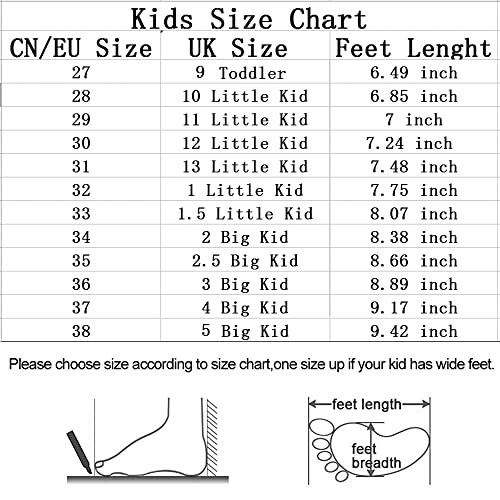 Piup Girls White Trainers Boys Lightweight Running Shoes Tennis Sneakers Outdoor Walking Shoes Kids Casual Sport Shoes Little Kid 11 UK Child