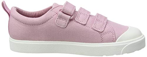 Clarks Girl's City Vibe K Low-Top Sneakers, Pink Pink Canvas Pink Canvas, 11.5 UK Child
