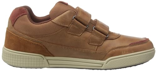 Geox J Poseido Boy C Sneaker, Cognac Blue, 11 UK Child