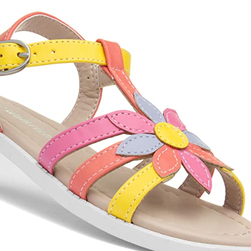 Walkright Girls Multi Coloured Flower Sandal - Size 12 Child UK - Multicolour