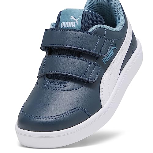 PUMA COURTFLEX V2 V PS Sneaker, Dark Night White, 1 UK Child