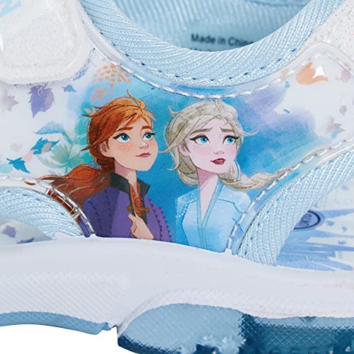 Disney Frozen Girls Sports Sandals with Lights White/Blue UK 11 Child