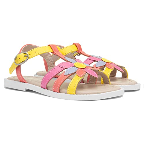 Walkright Girls Multi Coloured Flower Sandal - Size 12 Child UK - Multicolour