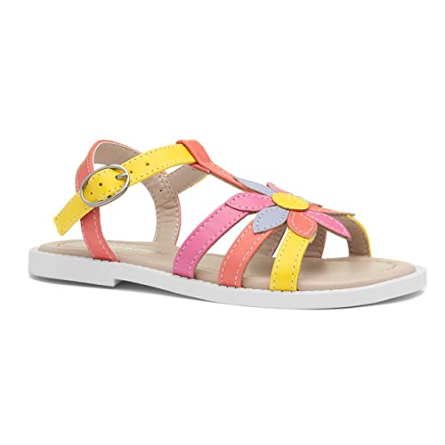 Walkright Girls Multi Coloured Flower Sandal - Size 12 Child UK - Multicolour