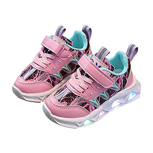 Clearance Toddler Trainers Size 8 Girls Children's Sneakers Charged Breathable Soft Sole Strap Collision Color for 1 to 6 Years Promotion Sale Save 50% Kids Trainers UK Size Toddler Trainers Size 5