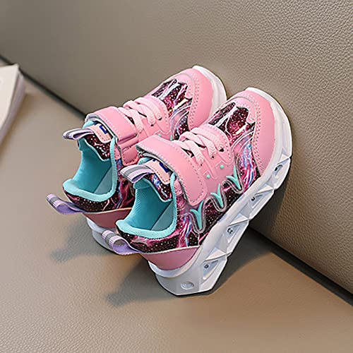 Clearance Toddler Trainers Size 8 Girls Children's Sneakers Charged Breathable Soft Sole Strap Collision Color for 1 to 6 Years Promotion Sale Save 50% Kids Trainers UK Size Toddler Trainers Size 5