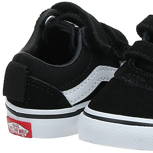 Vans Unisex Kids Ward Mid V Sneaker, Suede Canvas Black White, 13 UK Child